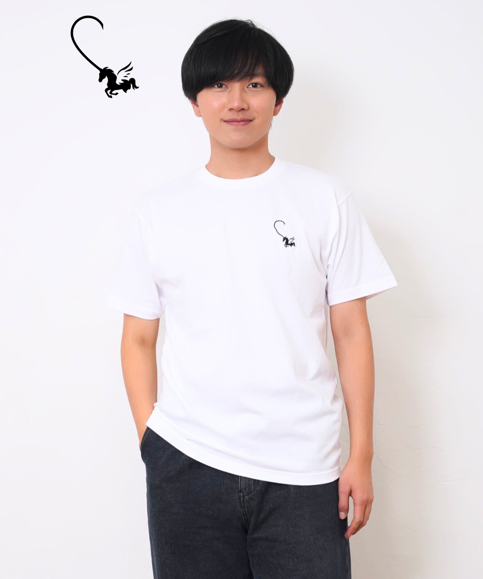 Towa 100% cotton T-shirt (left heart)