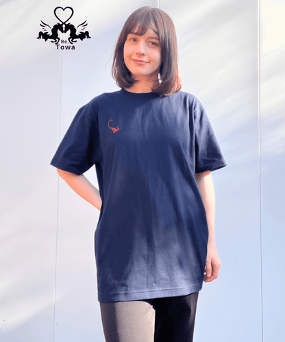 Towa コットン100%Tシャツ(黒)